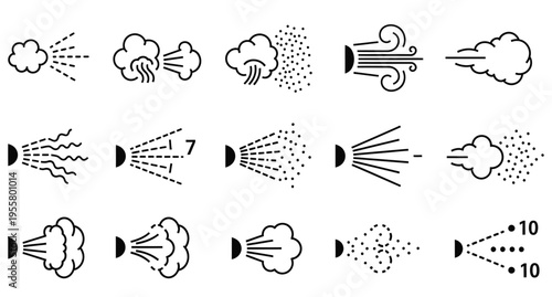 Weather forecast symbols and icons