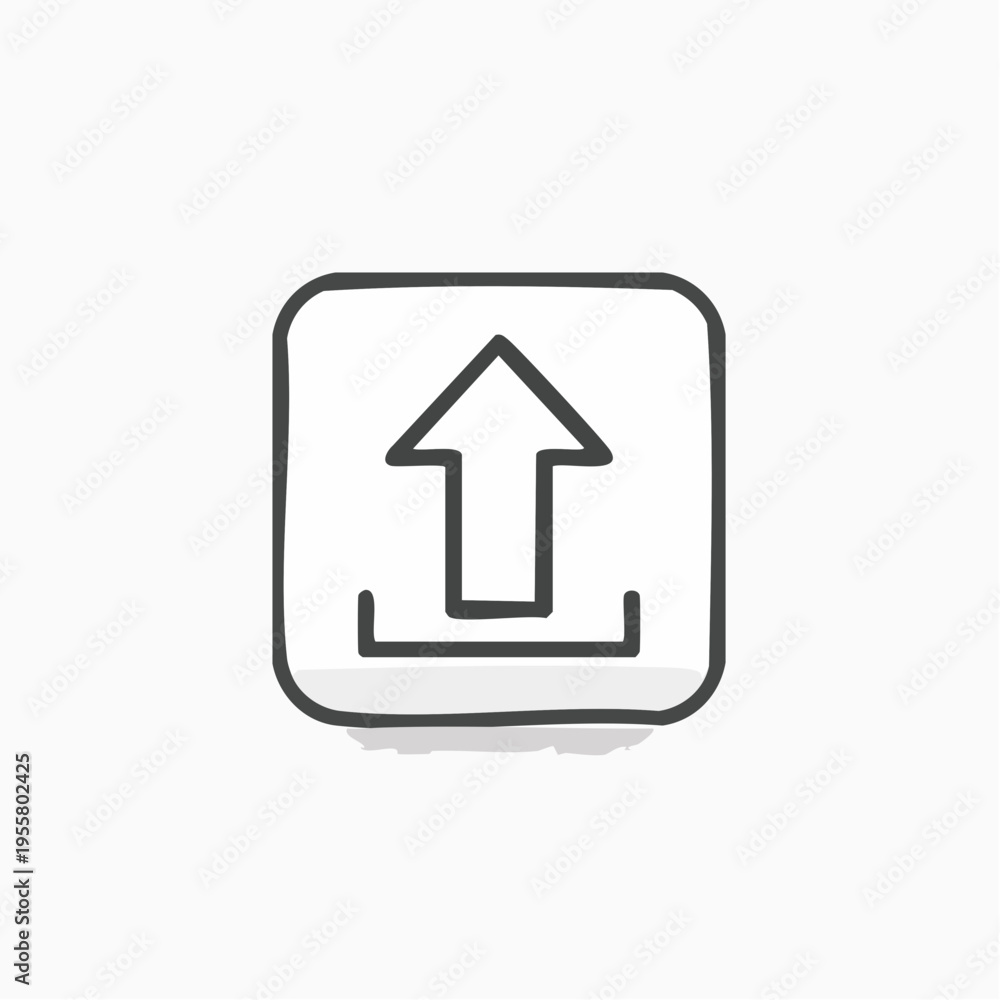 Obraz premium Upload Icon Datei hochladen