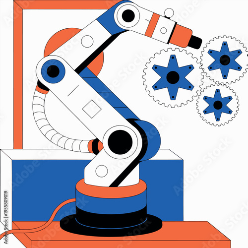 modern industrial technology concept,