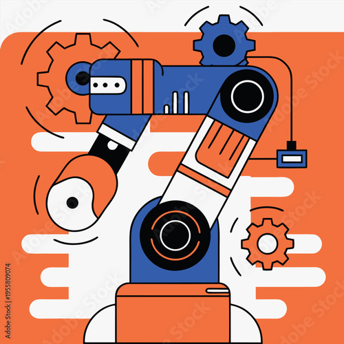 modern industrial technology concept,