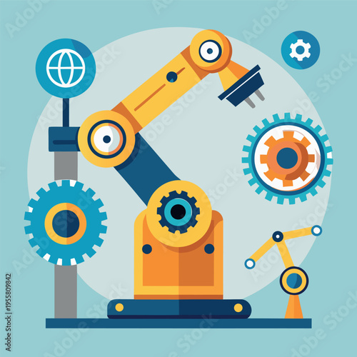Robotic arm with gears