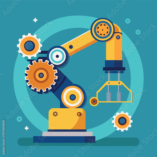 Robotic arm with gears