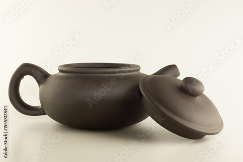 tea accessories isolated on white background