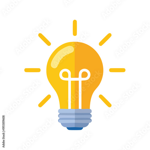 Bright Idea Light Bulb Symbol Symbolizing Innovation Creativity and Inspiration