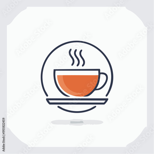 Tee Tasse Icon einfach modern