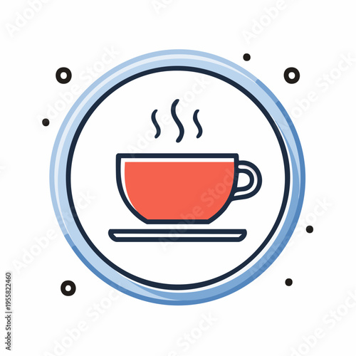 Tee Tasse Icon einfach modern