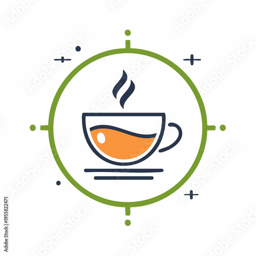 Tee Tasse Icon einfach modern