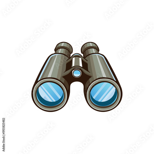 Modern Binoculars with Blue Lenses