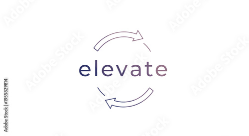 A stylized logo with the word elevate.