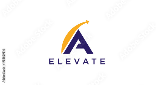 Elevate logo with letter A and arrow.