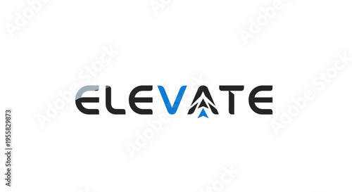 Elevate logo with modern design.