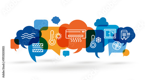 Illustration Air Conditioner home