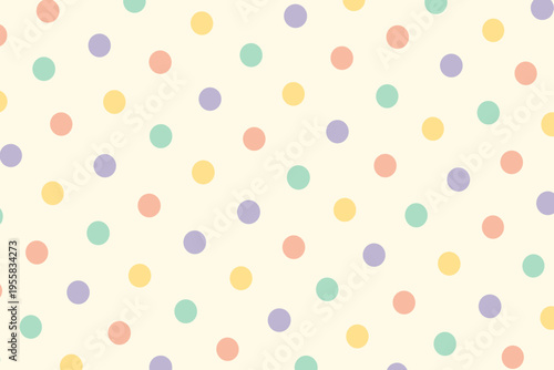 Colorful dots on a light background create a vibrant pattern for a lively design
