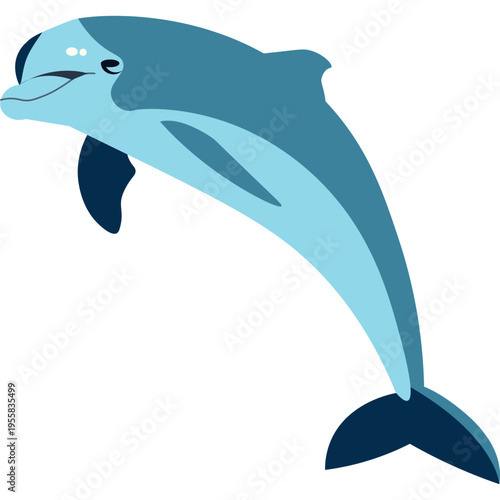 Dolphin sea animal vector icon