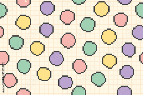 Colorful dots on a light background create a playful pattern for design and decoration projects