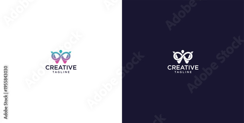 smart bulb logo icon. bulb logo technology. initial logo design W