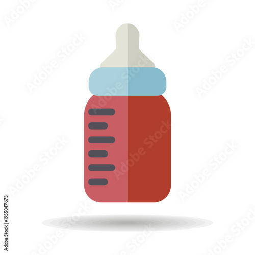 Baby feeding bottle vector isolated icon
