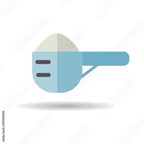Spoon milk powder vector icon