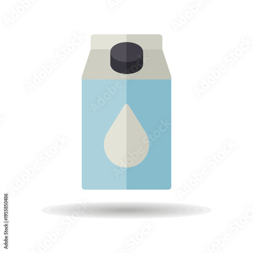 Carton of milk vector icon