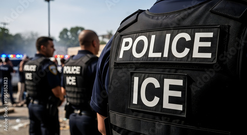 U.S. Immigration and Customs Enforcement officers on duty