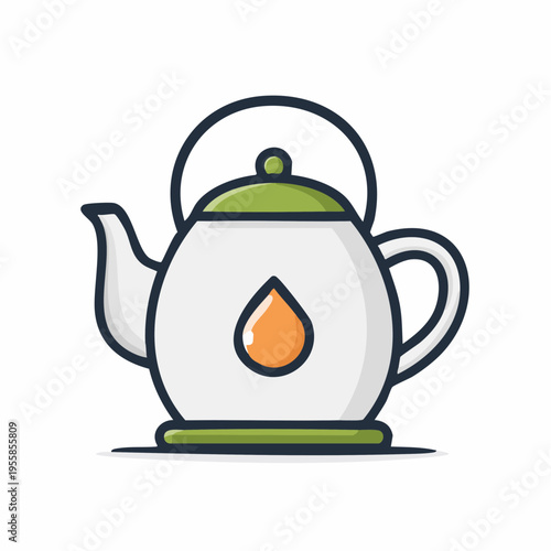 Teekanne Icon minimalistisch Outline