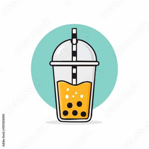 Bubble Tea Icon modern minimalistisch