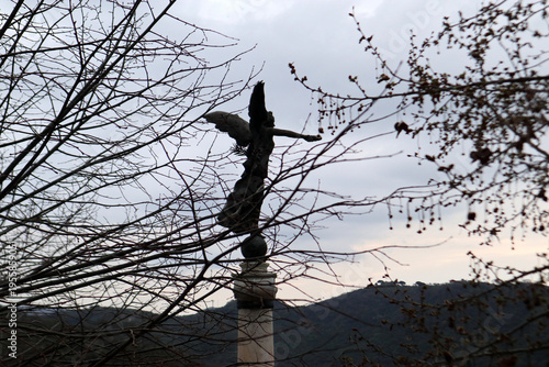 Tableau sur toile Statua alata di angelo