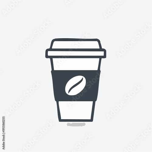 Coffee to go Icon minimalistisch