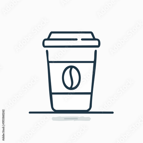 Coffee to go Icon minimalistisch