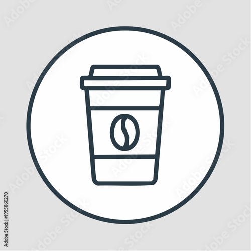 Coffee to go Icon minimalistisch