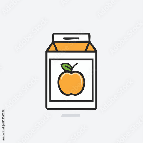 Saftpackung Icon minimalistisch