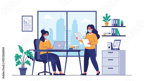 Diverse group of farmers in uniforms and hats carrying baskets and crates of fresh harvested vegetables for an agricultural concept.