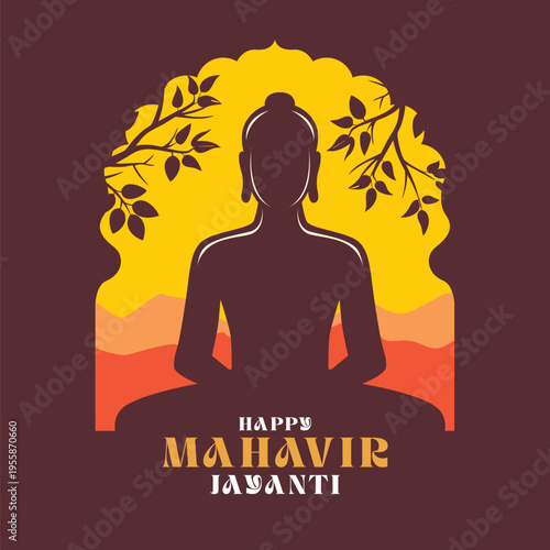 Mahavir Jayanti poster design, Mahavir jayanti wishes