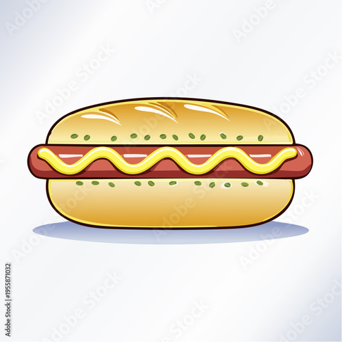 Hot Dog Icon einfach minimal