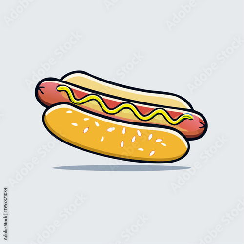 Hot Dog Icon einfach minimal