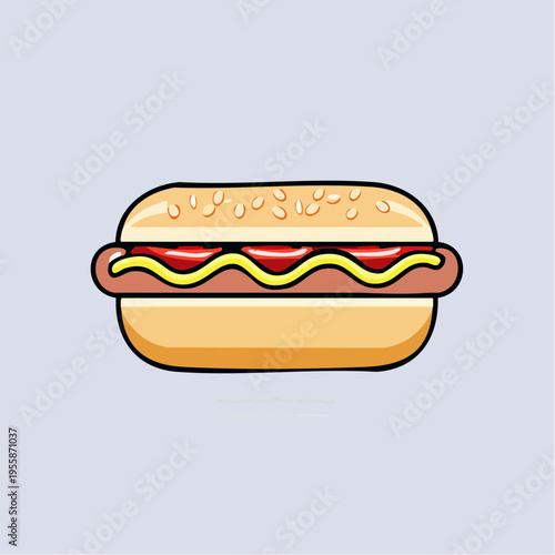 Hot Dog Icon einfach minimal