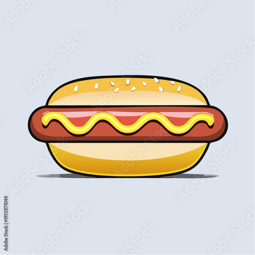 Hot Dog Icon einfach minimal