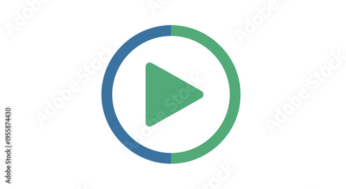 Play button icon with circular progress bar. Free Download Play button icon with circular progress bar. - GFXLoad