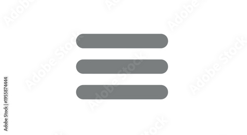 Hamburger menu icon for web and mobile navigation.