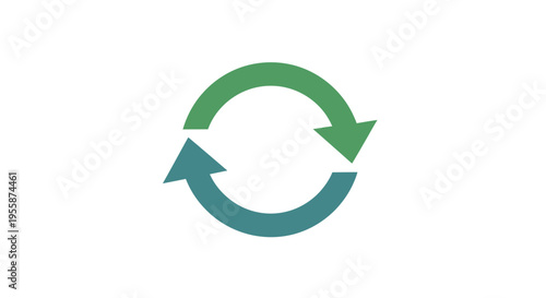 Green and blue refresh arrows forming a circular loop.