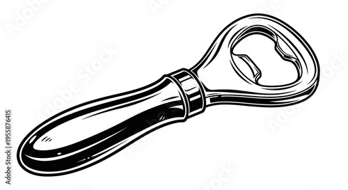 Bottle opener with handle metal.