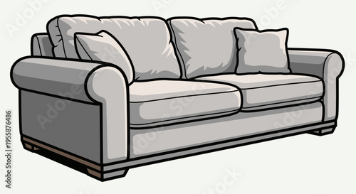 Gray Sofa Furniture Home Decor.