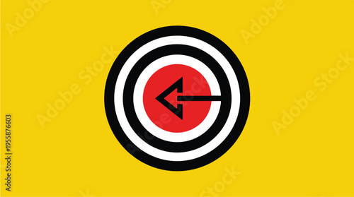 Bullseye Target with Arrow.