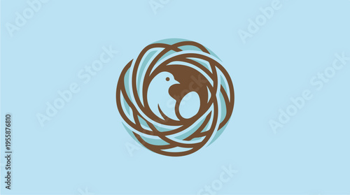 Earth in a circle symbol.