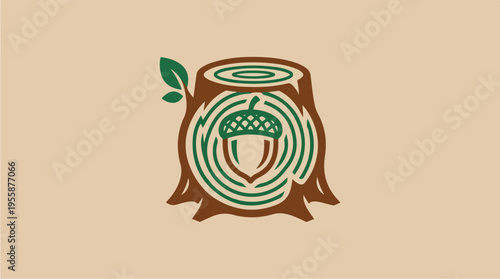 Honey Jar with Acorn Logo.