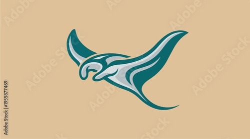 Stylized Manta Ray Design.
