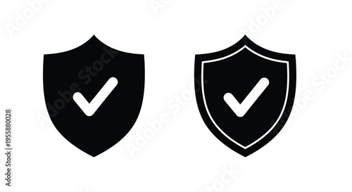 Two black boots displayed side by side in a stark silhouette