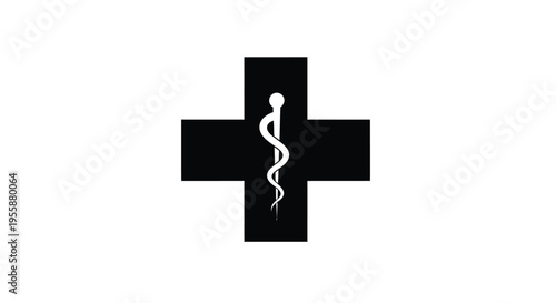 Two alarm clocks one solid and one outlined showing time silhouette