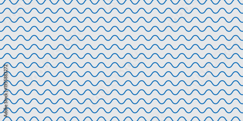 Blue seamless wavy line pattern vector illustration.eps 10