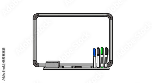 Colored markers in a case.